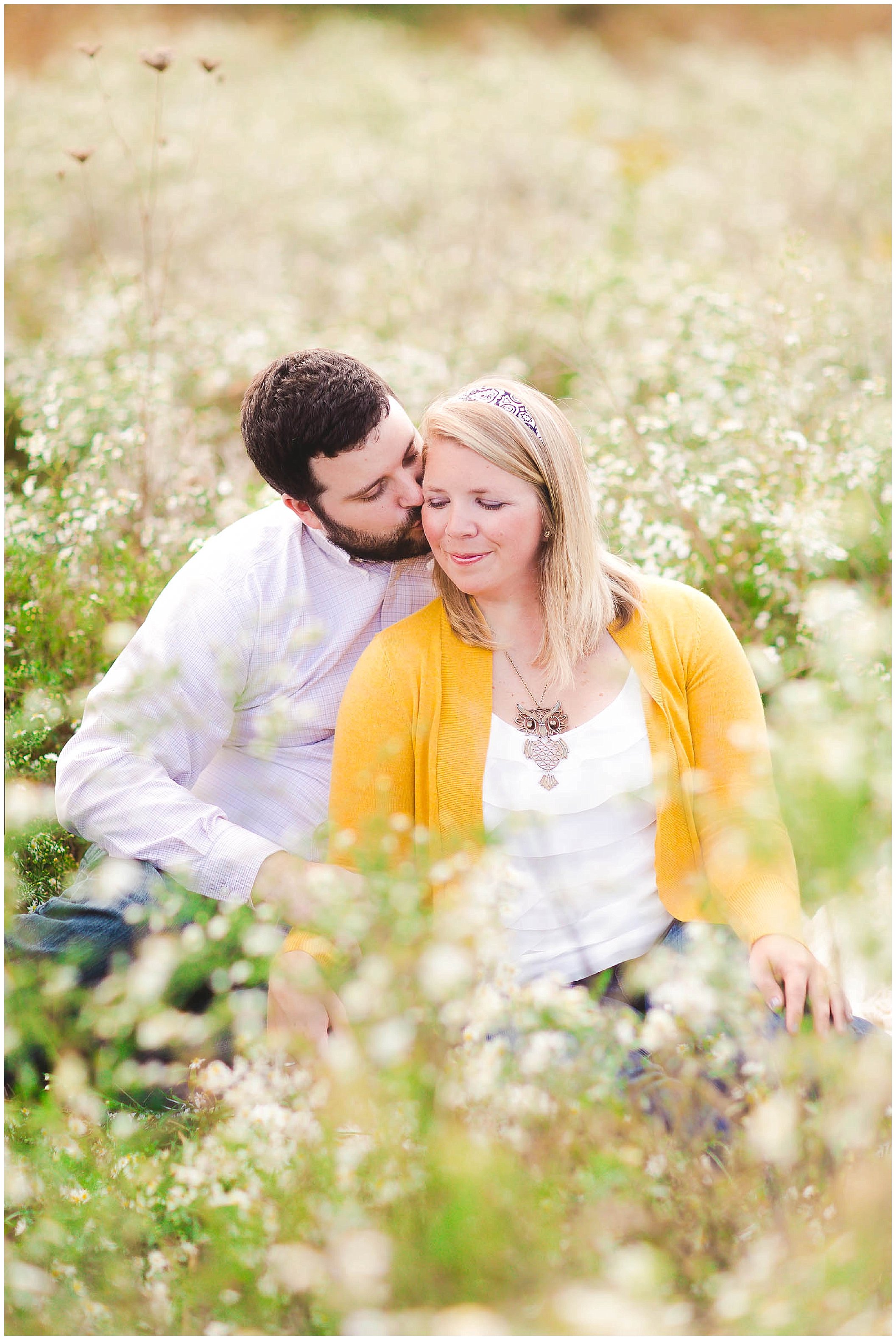Sunshine filled engagement session in a field of wildflowers, Fort Wayne Indiana Wedding Photographer_0015.jpg
