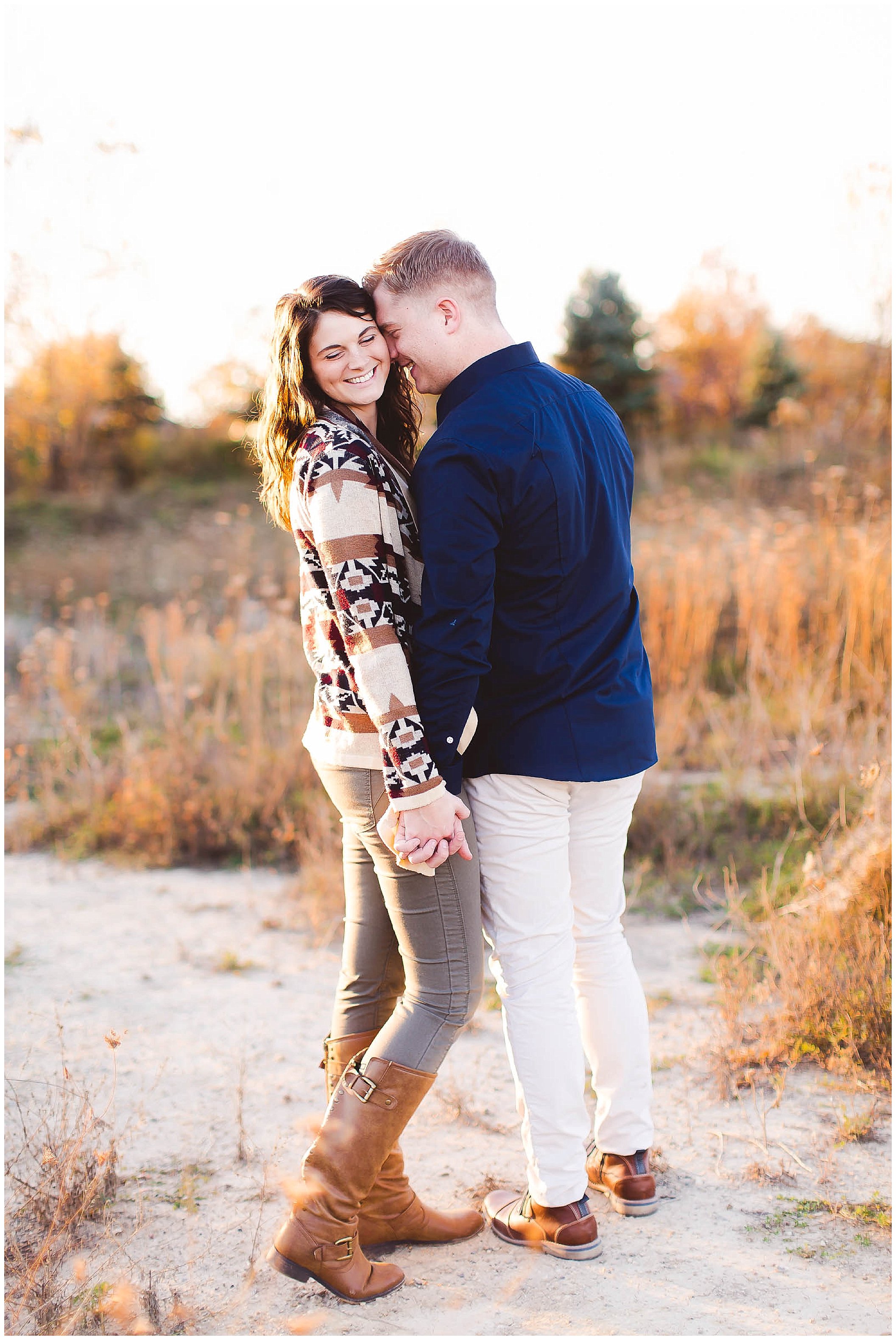 Cozy and Adorable fall engagement session with a guitar , Fort Wayne Wedding Photographer_0004.jpg