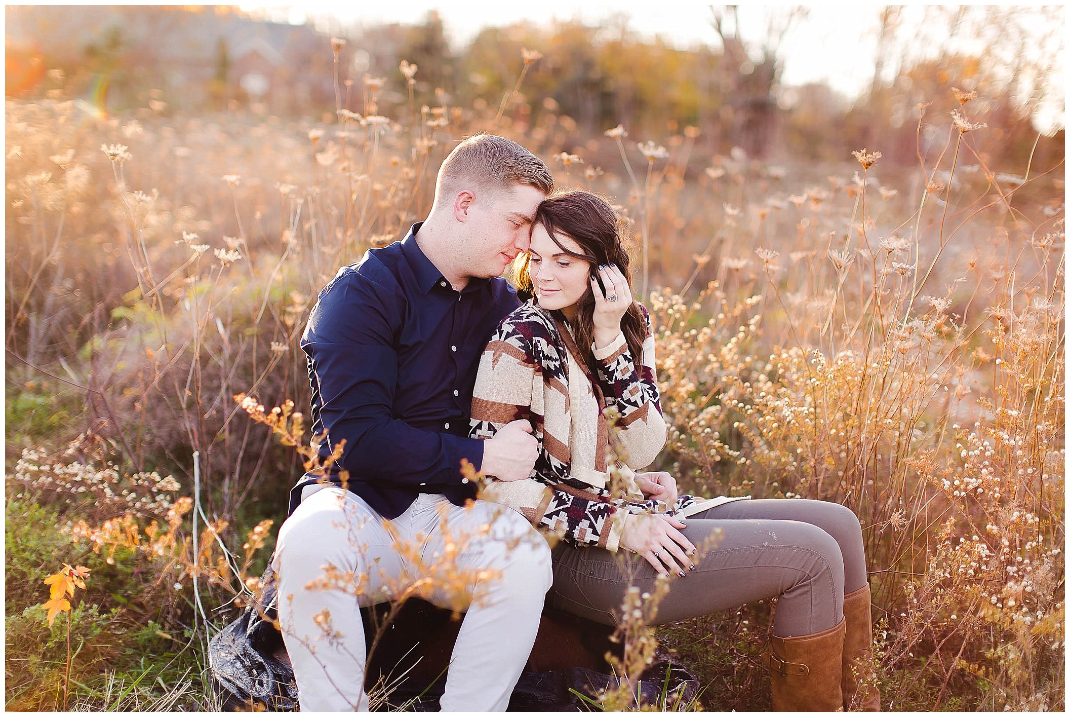 Cozy and Adorable fall engagement session with a guitar , Fort Wayne Wedding Photographer_0007.jpg