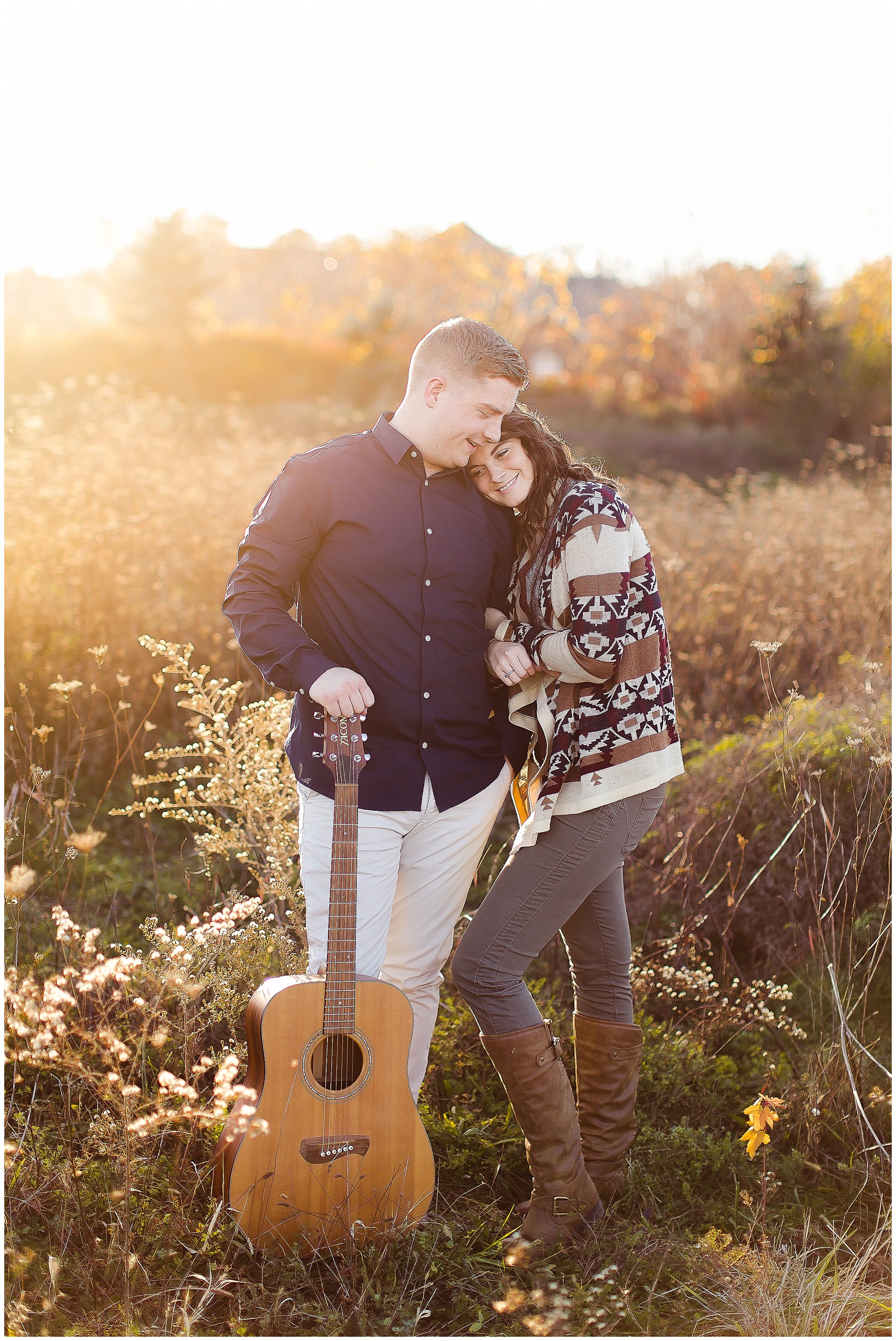 Cozy and Adorable fall engagement session with a guitar , Fort Wayne Wedding Photographer_0027.jpg
