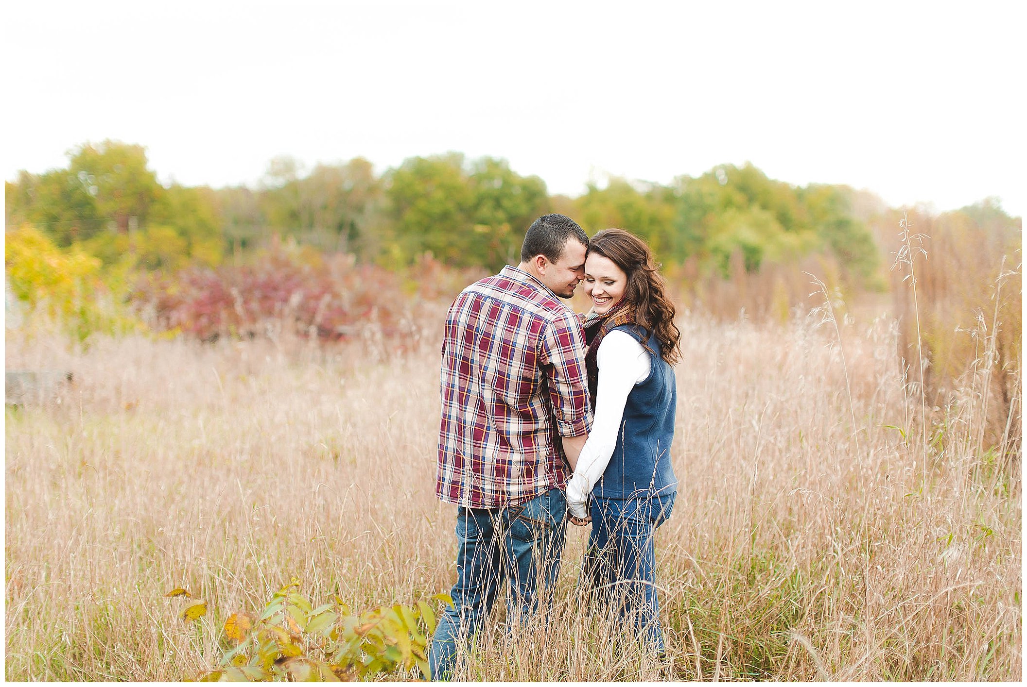 Cozy fall engagement session in a river, Fort Wayne Wedding Photographer_0032.jpg