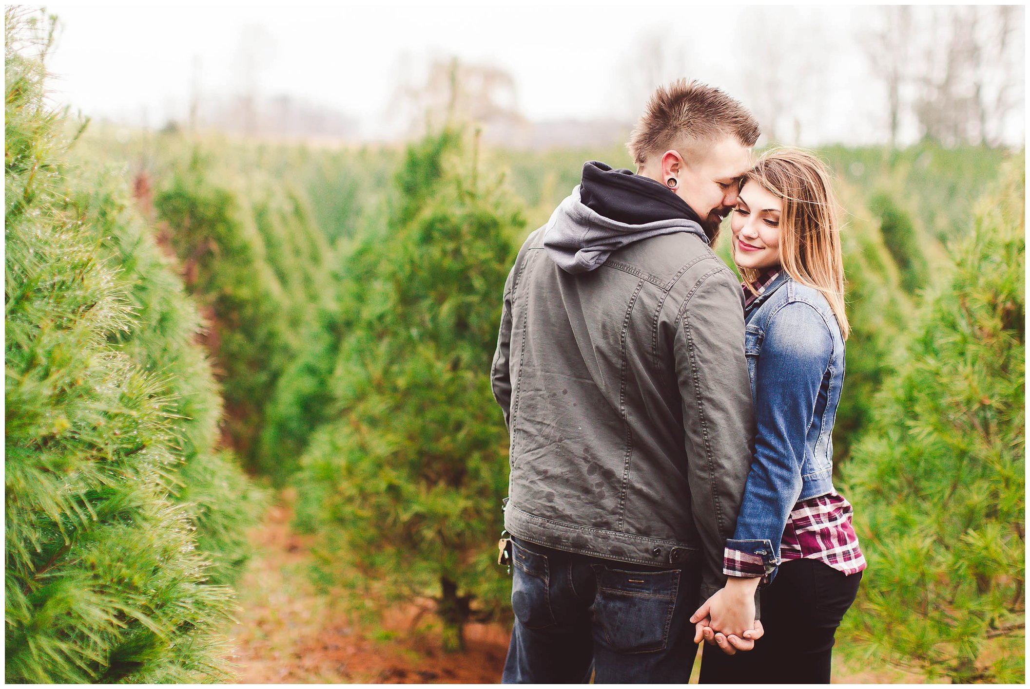 Gorgeous engagement session, Dull's Christmas Tree Farm, Amazing Wedding Venue in Throntown, Indiana_0003.jpg