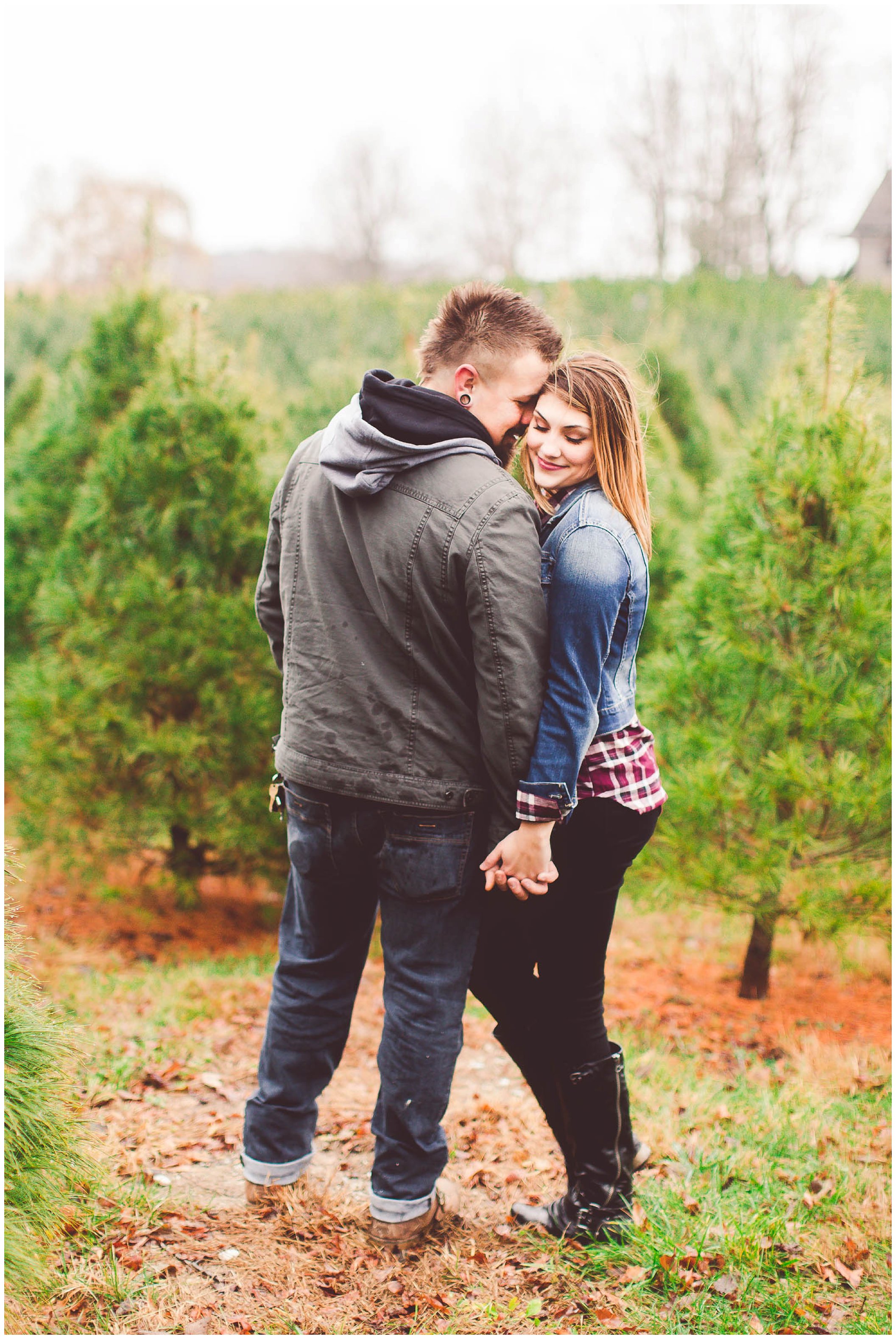 Gorgeous engagement session, Dull's Christmas Tree Farm, Amazing Wedding Venue in Throntown, Indiana_0004.jpg