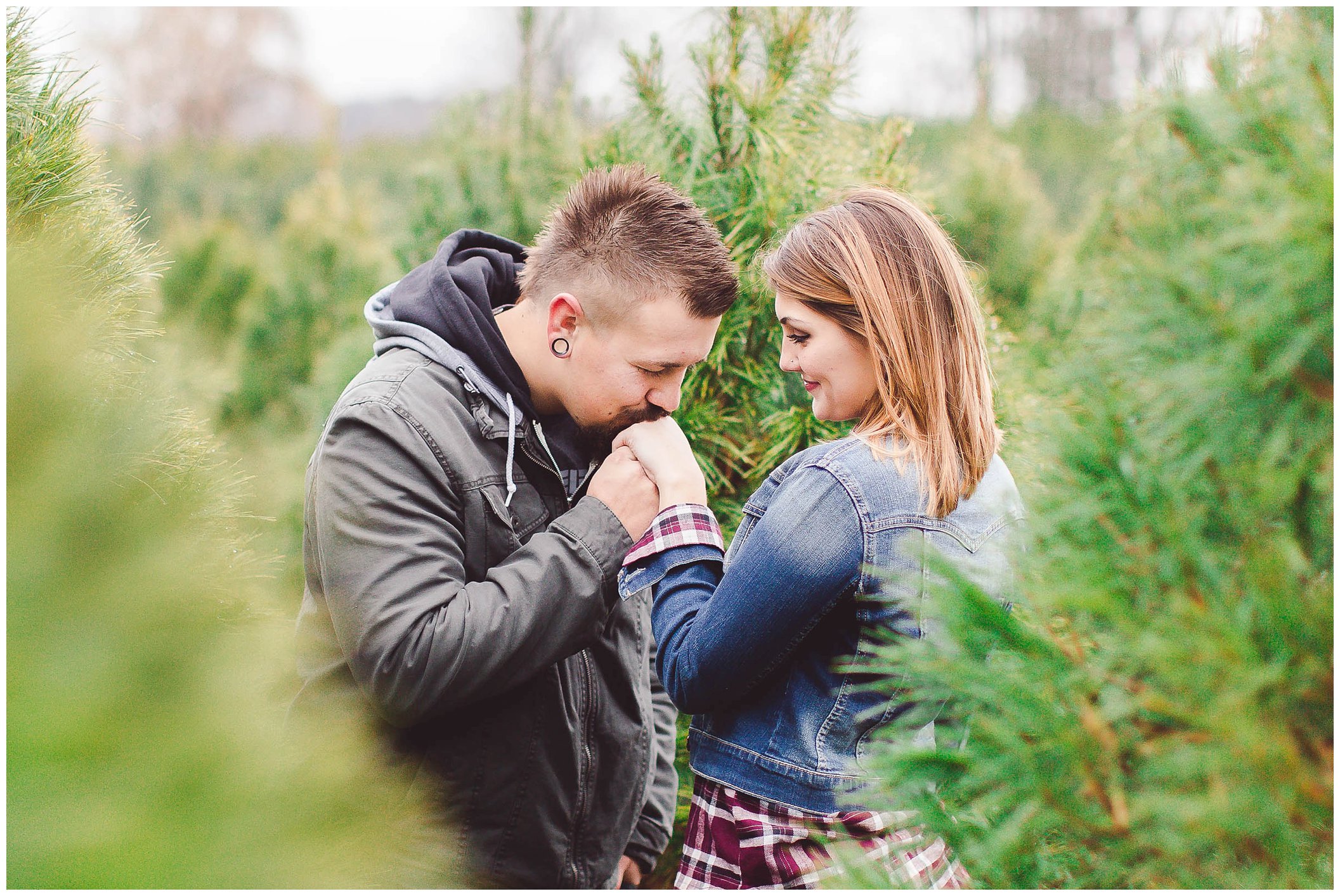 Gorgeous engagement session, Dull's Christmas Tree Farm, Amazing Wedding Venue in Throntown, Indiana_0009.jpg