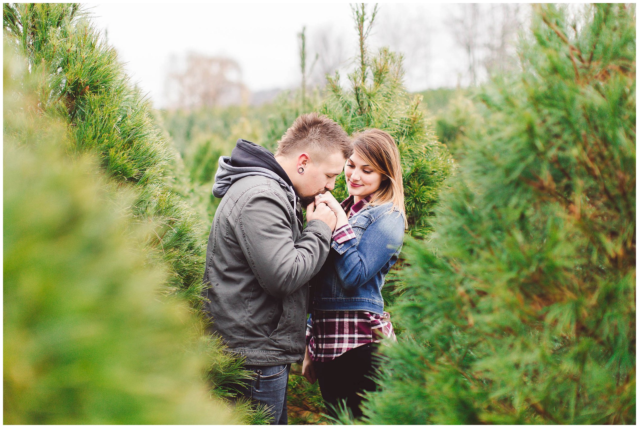 Gorgeous engagement session, Dull's Christmas Tree Farm, Amazing Wedding Venue in Throntown, Indiana_0010.jpg