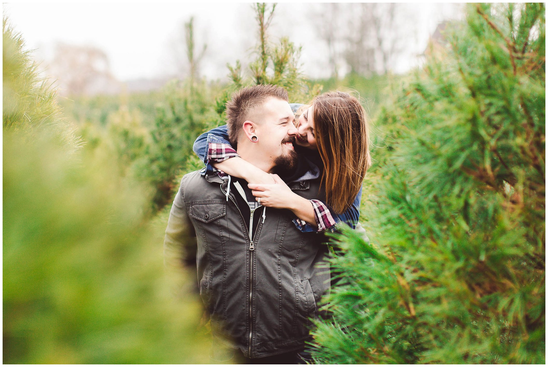 Gorgeous engagement session, Dull's Christmas Tree Farm, Amazing Wedding Venue in Throntown, Indiana_0012.jpg