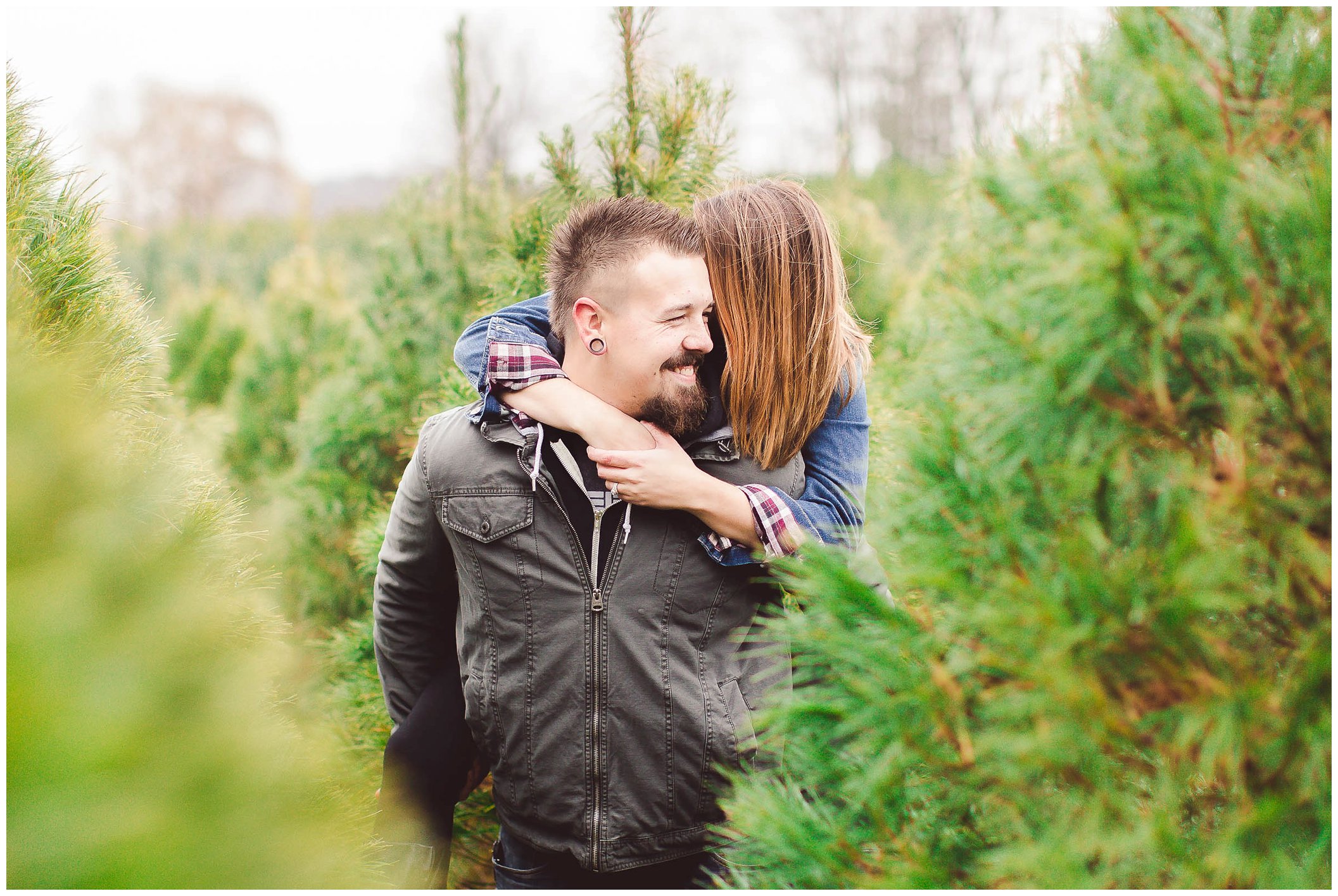 Gorgeous engagement session, Dull's Christmas Tree Farm, Amazing Wedding Venue in Throntown, Indiana_0013.jpg