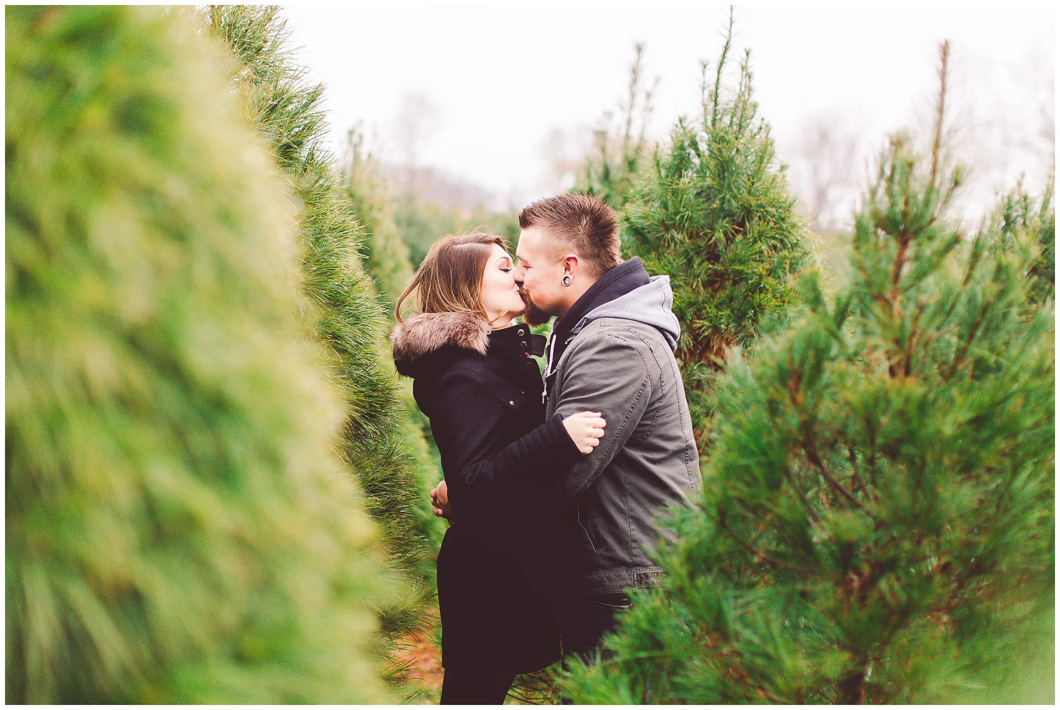 Gorgeous engagement session, Dull's Christmas Tree Farm, Amazing Wedding Venue in Throntown, Indiana_0017.jpg
