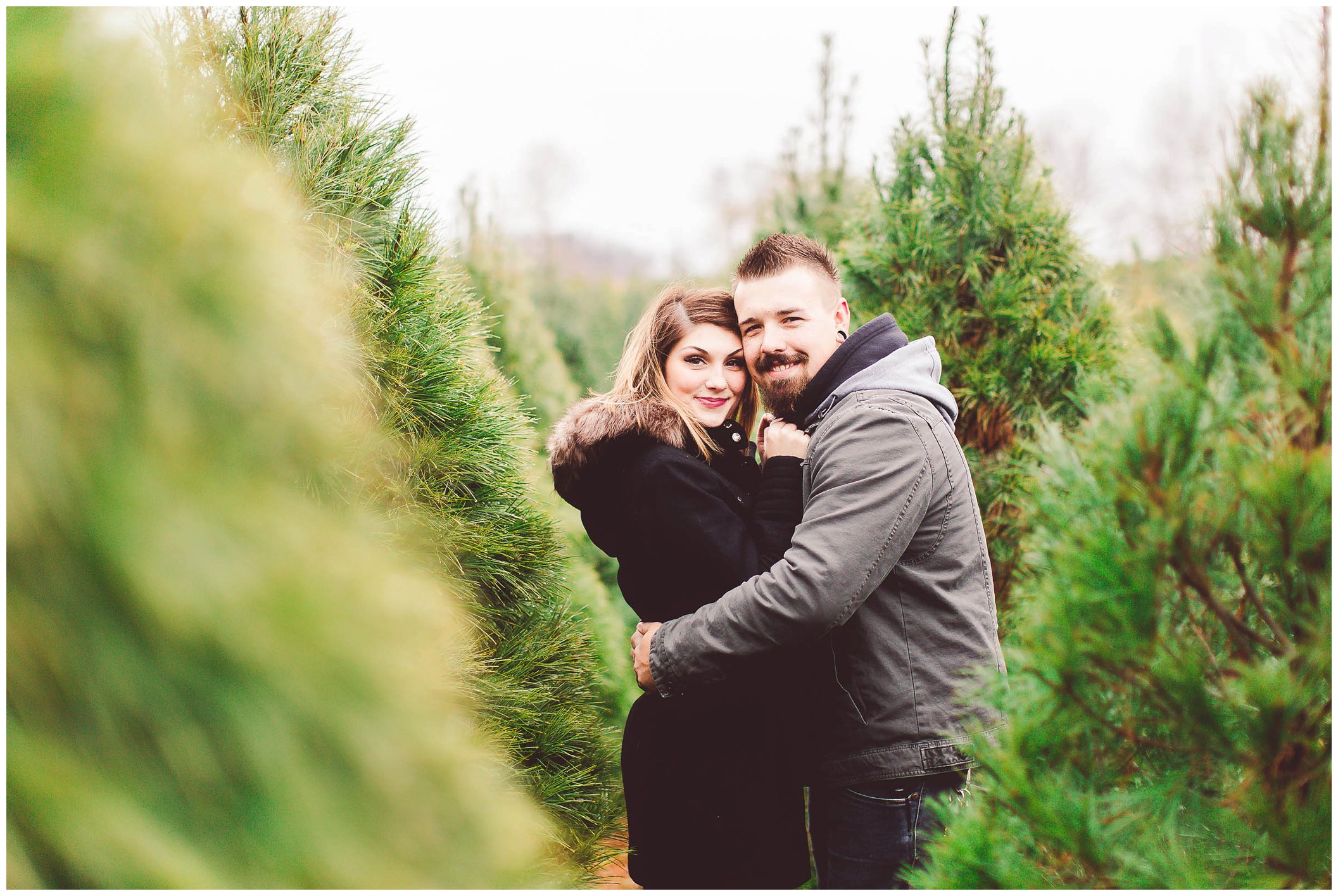 Gorgeous engagement session, Dull's Christmas Tree Farm, Amazing Wedding Venue in Throntown, Indiana_0020.jpg