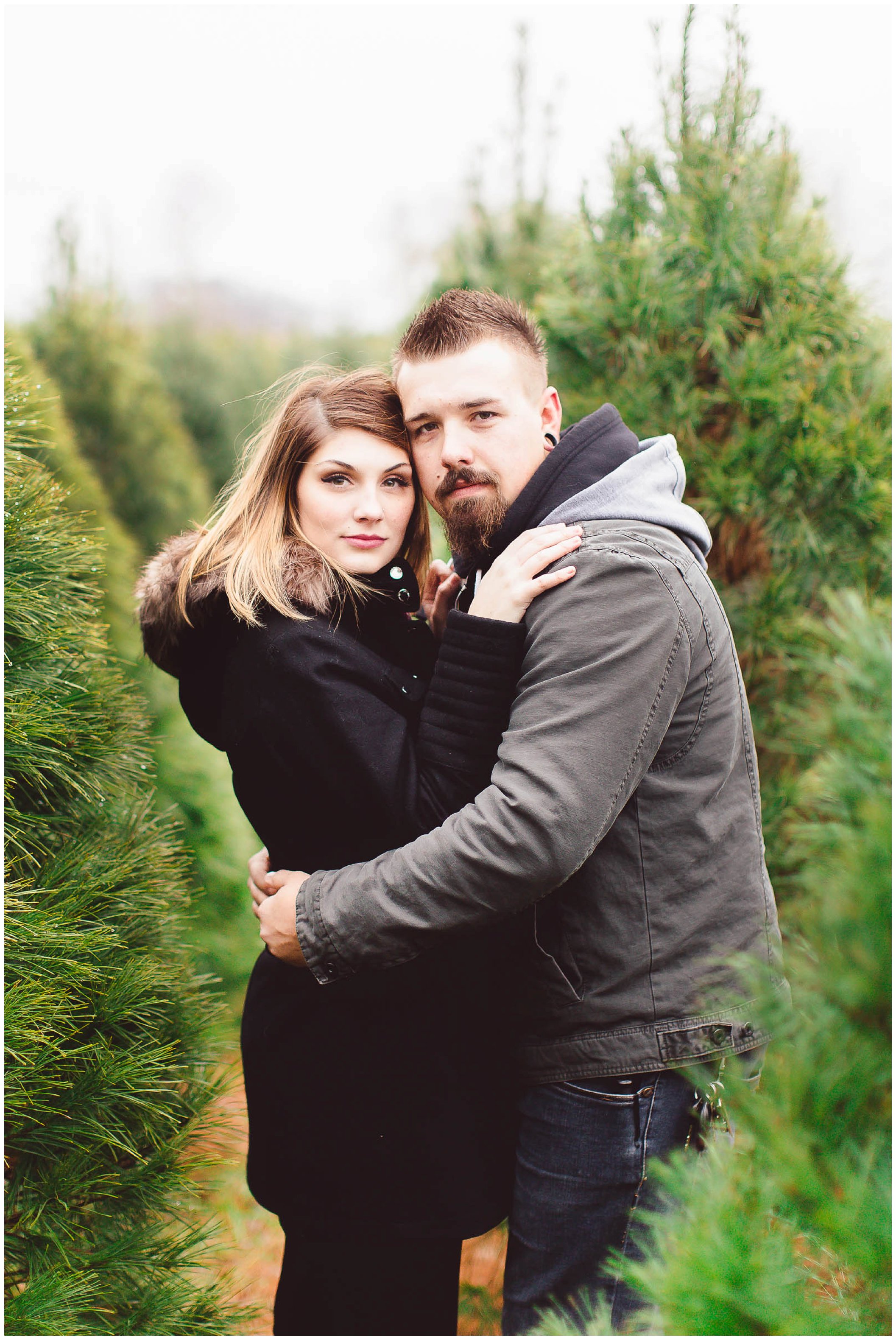 Gorgeous engagement session, Dull's Christmas Tree Farm, Amazing Wedding Venue in Throntown, Indiana_0021.jpg