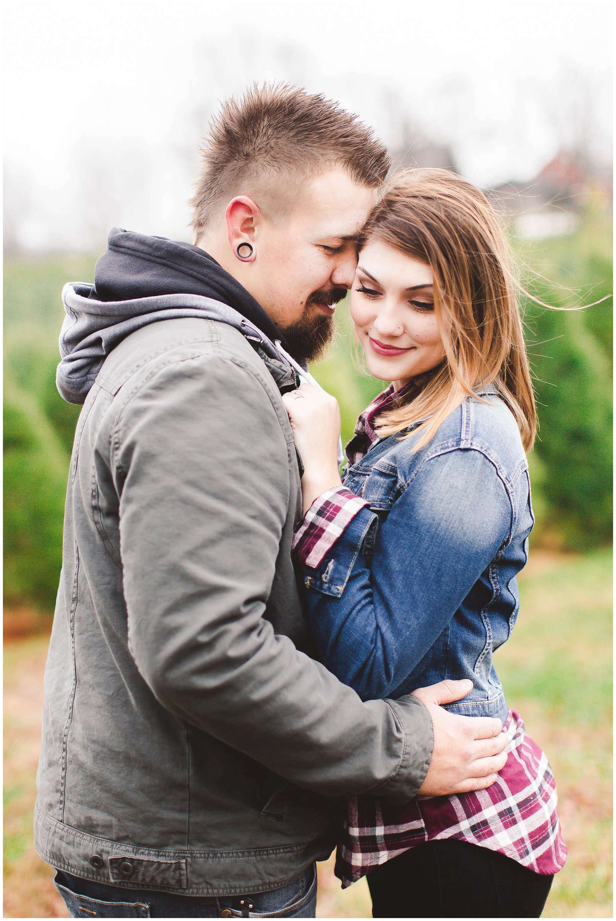 Gorgeous engagement session, Dull's Christmas Tree Farm, Amazing Wedding Venue in Throntown, Indiana_0027.jpg