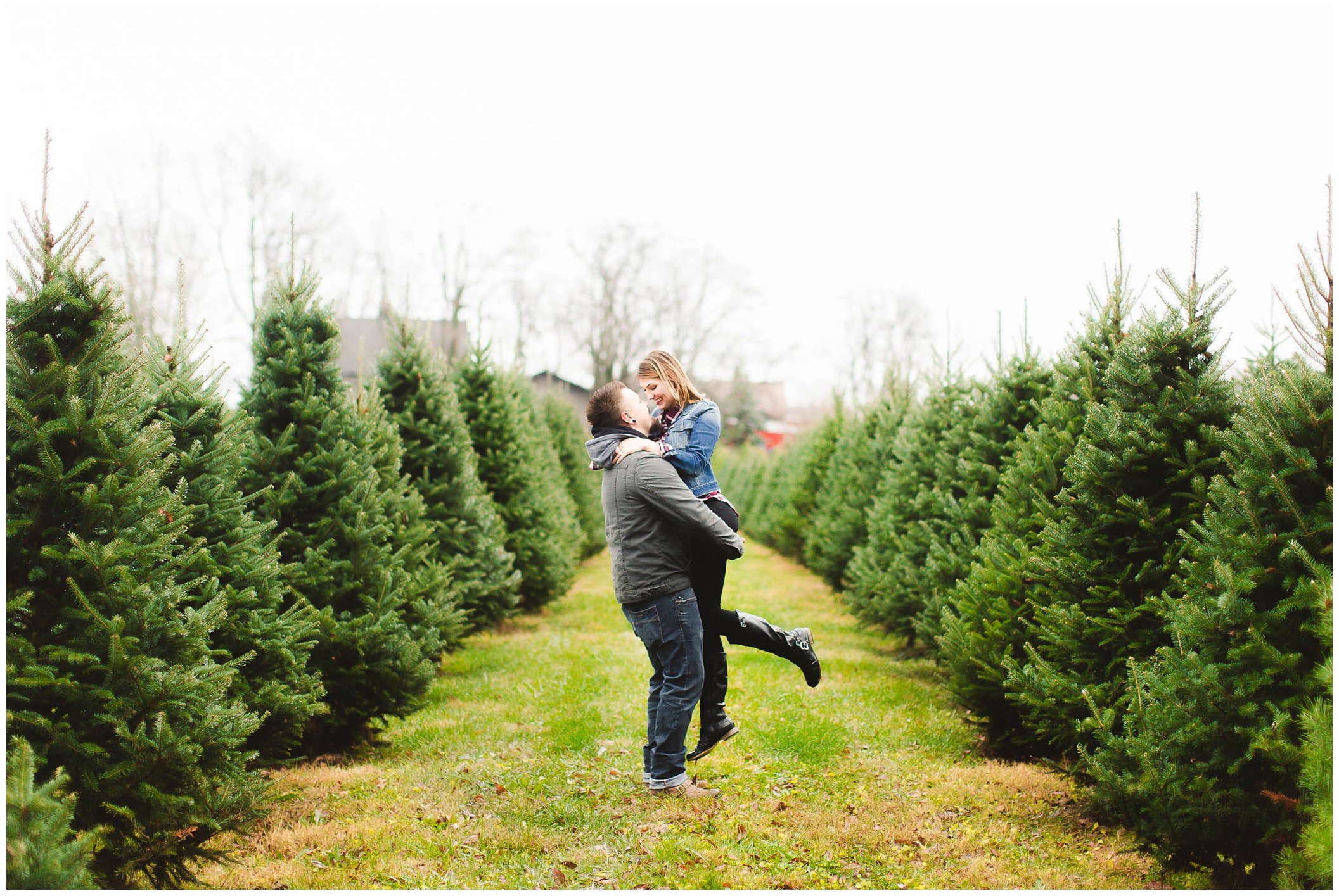 Gorgeous engagement session, Dull's Christmas Tree Farm, Amazing Wedding Venue in Throntown, Indiana_0034.jpg