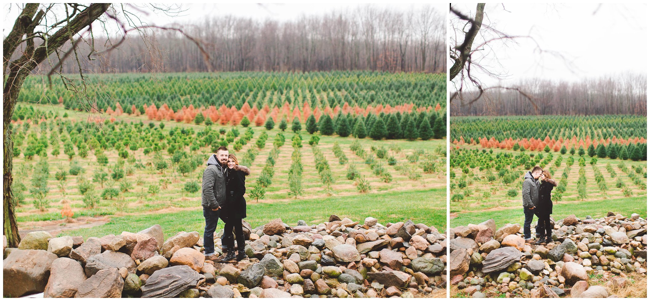 Gorgeous engagement session, Dull's Christmas Tree Farm, Amazing Wedding Venue in Throntown, Indiana_0035.jpg