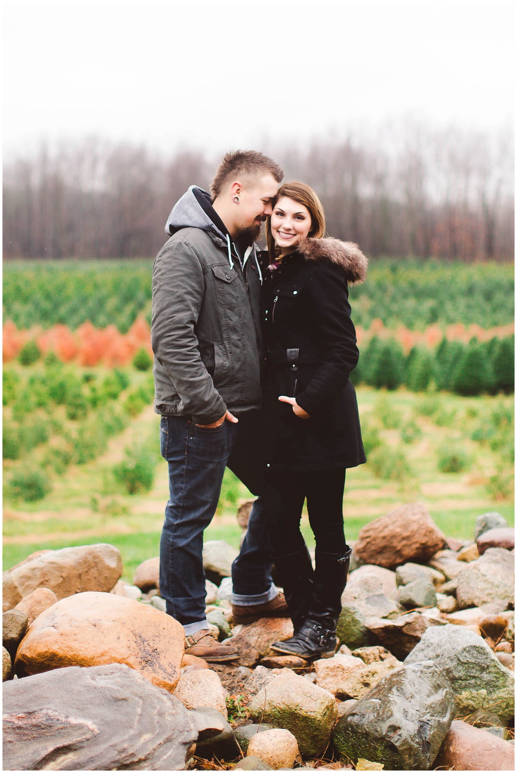 Gorgeous engagement session, Dull's Christmas Tree Farm, Amazing Wedding Venue in Throntown, Indiana_0039.jpg