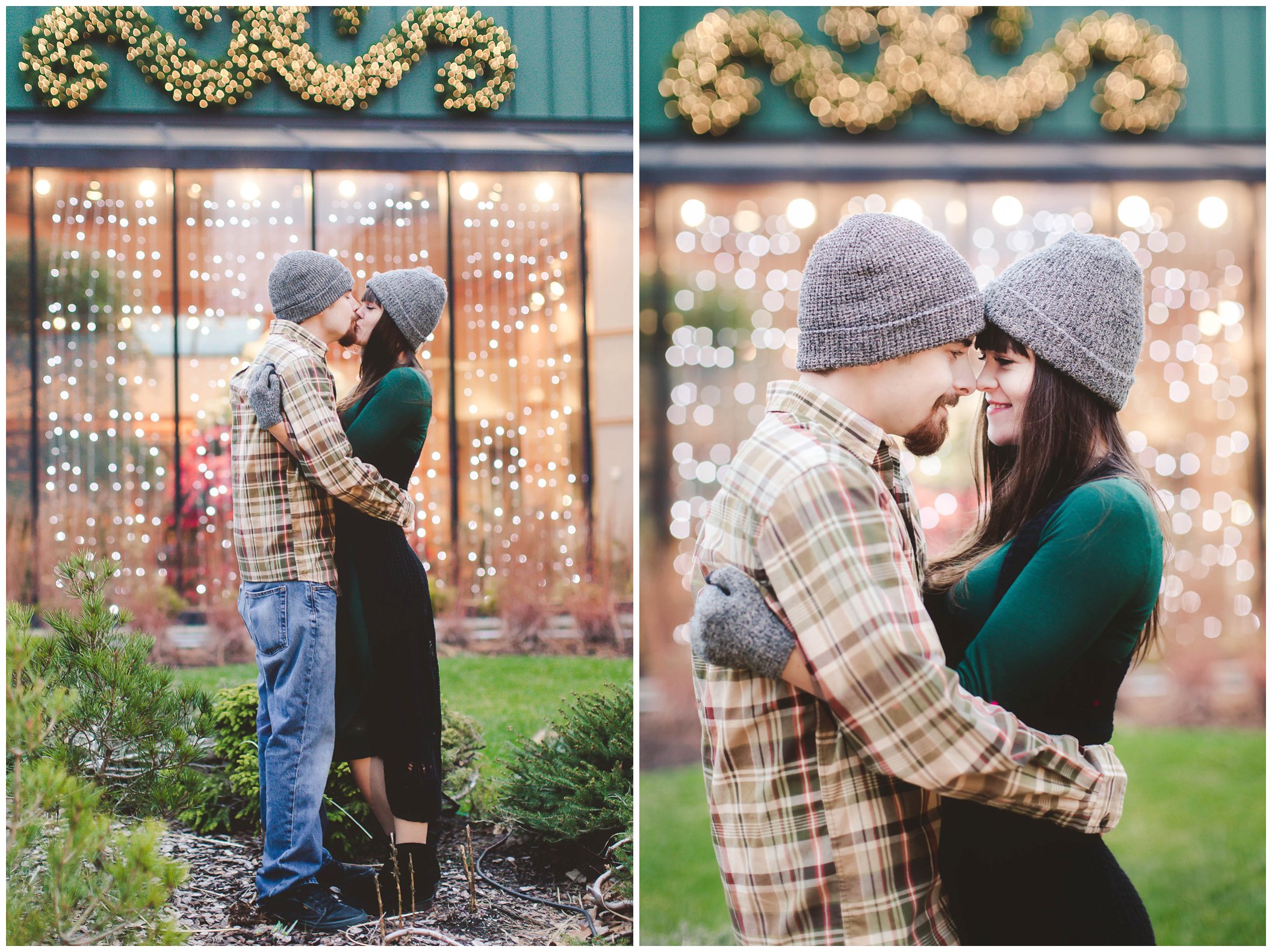 Adorable snowy engagement session at an ice rink while ice skating, Fort Wayne Wedding Photographer_0026.jpg