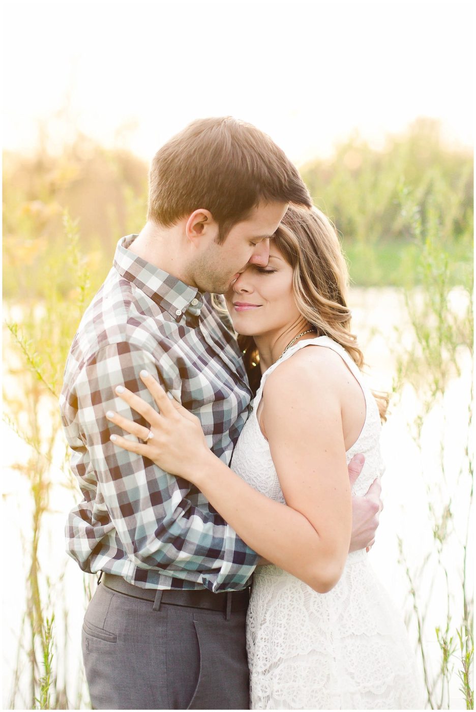 A stunning spring engagement session in downtown Fort Wayne Indiana. 